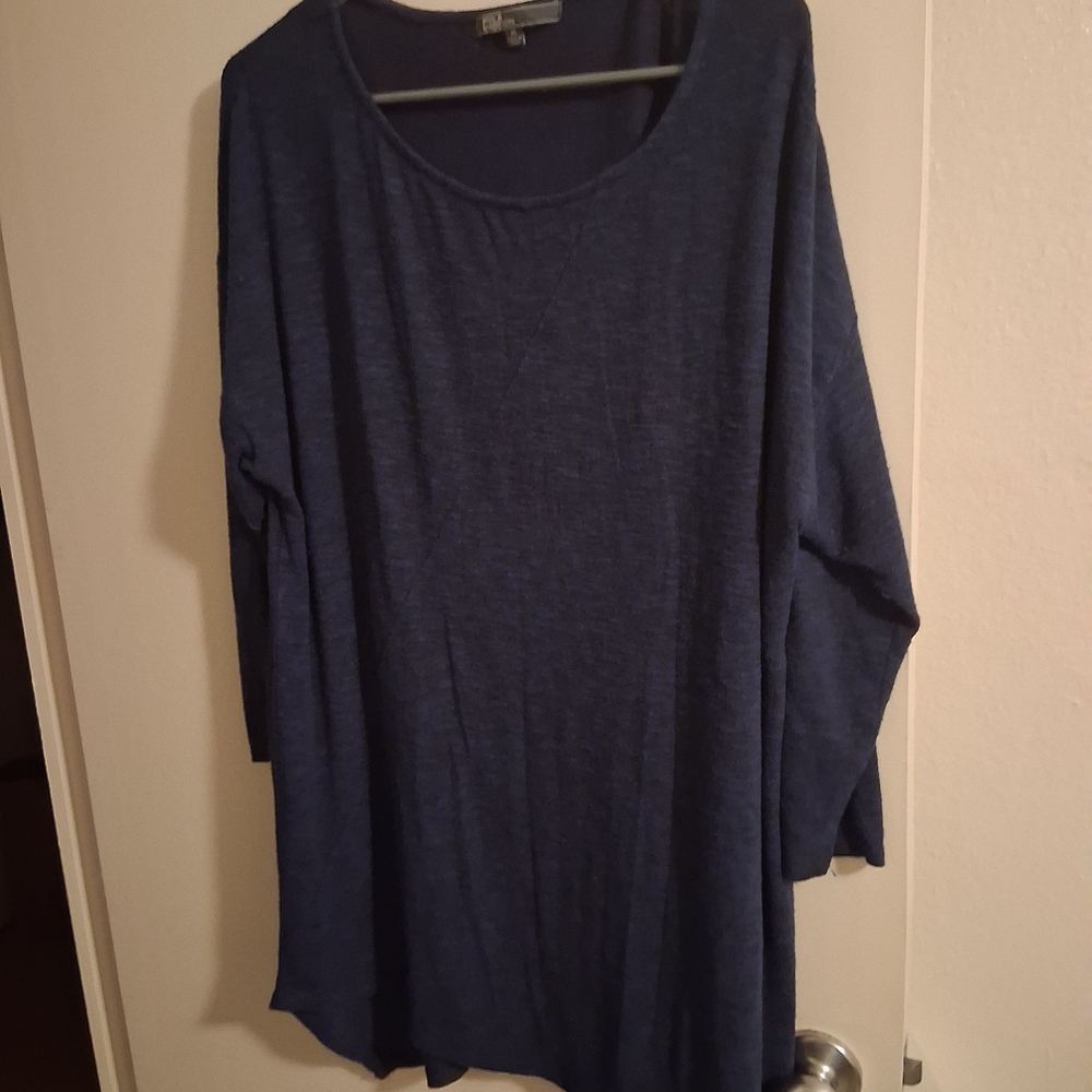 89th & Madison Navy Blue Crew Neck Sweater